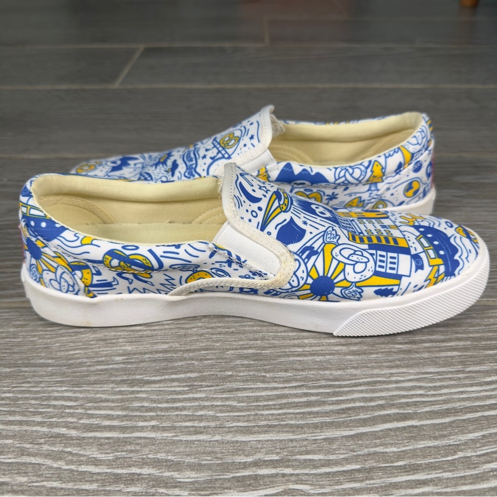 Bucketfeet Auntie Anne’s Pretzels Slip On Shoes Women’s 9 Men’s 7.5 - Picture 4 of 11